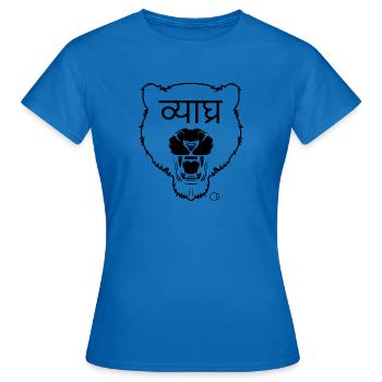 tiger stil sanskrit by CD - Frauen T-Shirt - Royalblau - Vorne - AI Model Female 172 dark (172cm)