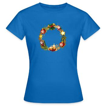 Saison de l’Avent, Couronne, Couronne de l’Avent, Noël - T-shirt Femme - bleu royal - Devant - AI Model Female 172 dark (172cm)