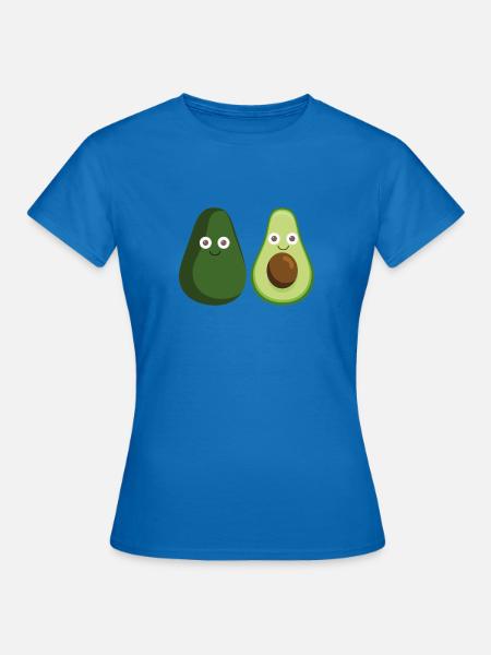 avocado,avocados,paar,pärchen - Frauen T-Shirt - Royalblau