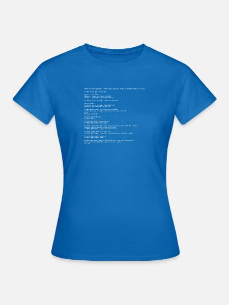 System DOS für Nerds - Frauen T-Shirt - Royalblau