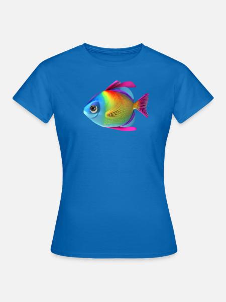 rainbow fish - Frauen T-Shirt - Royalblau