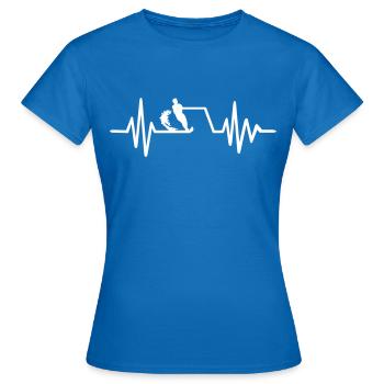 Wasserski - Frauen T-Shirt - Royalblau - Vorne - AI Model Female 172 dark (172cm)