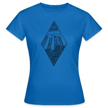 The storm - Women's T-Shirt - royal blue - Front - AI Model Female 172 dark (172cm)
