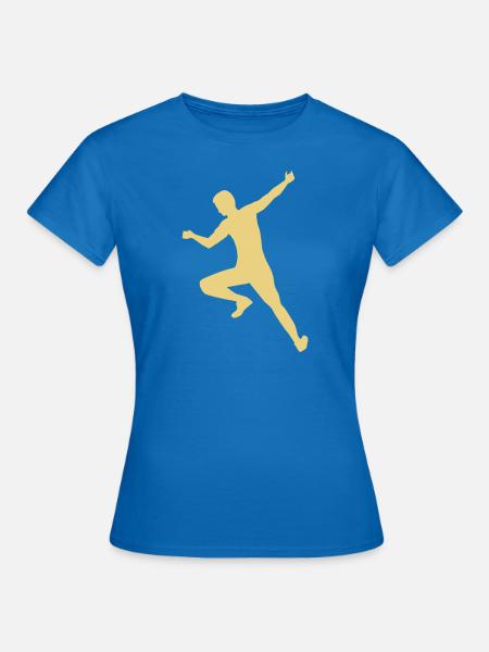Bouldern - Frauen T-Shirt - Royalblau