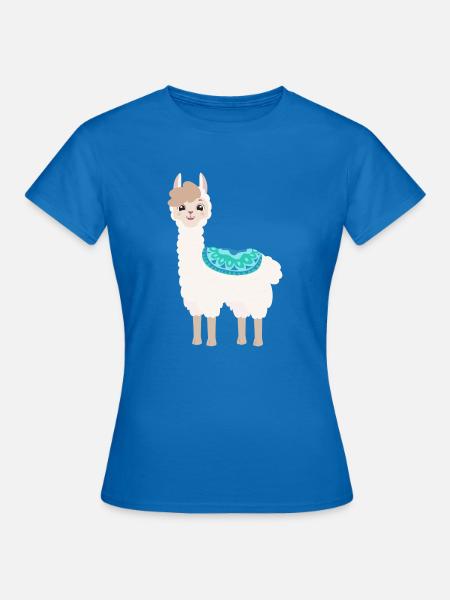 Bobby das singende Lama - Frauen T-Shirt - Royalblau