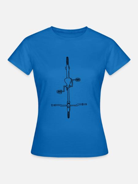 Fahrrad - Frauen T-Shirt - Royalblau