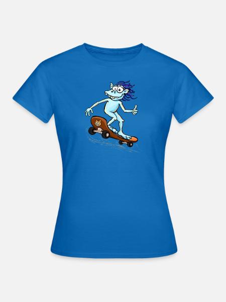 Kobold Skater - Frauen T-Shirt - Royalblau