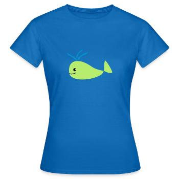 whale - Frauen T-Shirt - Royalblau - Vorne - AI Model Female 172 dark (172cm)