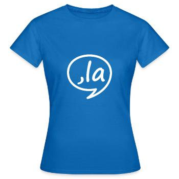 Kamala Harris Comma La Meme Demokraten Wahl 2024 - Frauen T-Shirt - Royalblau - Vorne - AI Model Female 172 dark (172cm)