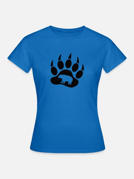 Bärentatze - Frauen T-Shirt - Royalblau