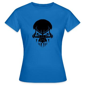 Skull - T-shirt Femme - bleu royal - Devant - AI Model Female 172 dark (172cm)