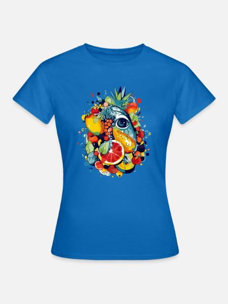 Der Fruchtzyklop - Frauen T-Shirt - Royalblau