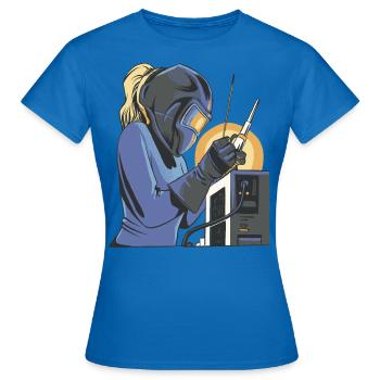 Welder Mama for welders and - Women's T-Shirt - royal blue - Front - AI Model Female 172 dark (172cm)