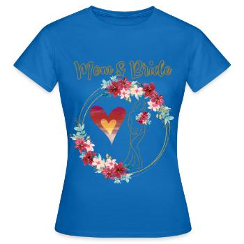 Bride, Gift, Wedding, Mother, Pregnant - Women's T-Shirt - royal blue - Front - AI Model Female 172 dark (172cm)