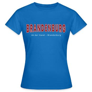 Brandenburg An der Havel - Frauen T-Shirt - Royalblau - Vorne - AI Model Female 172 dark (172cm)