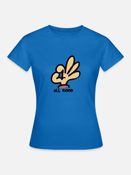 All Good Hand - Frauen T-Shirt - Royalblau