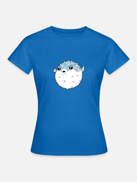 Fugu poisson globe - T-shirt Femme - bleu royal