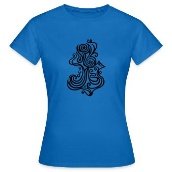 Figure de feu - T-shirt Femme - bleu royal - Devant - AI Model Female 172 dark (172cm)