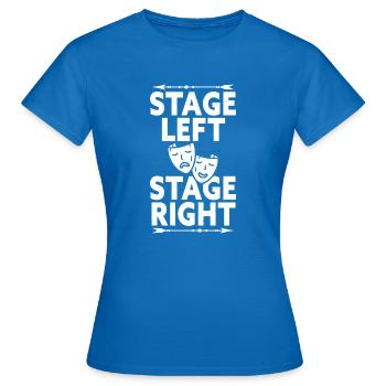 Actrice Drame Broadway Musical Theater - T-shirt Femme - bleu royal - Devant - AI Model Female 172 dark (172cm)