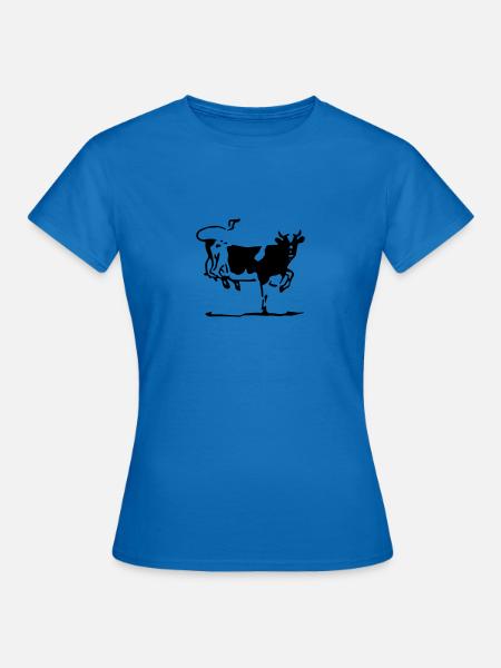 Kuh - Frauen T-Shirt - Royalblau
