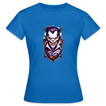 Grusel Vampir Halloween - Frauen T-Shirt - Royalblau - Vorne - AI Model Female 172 dark (172cm)
