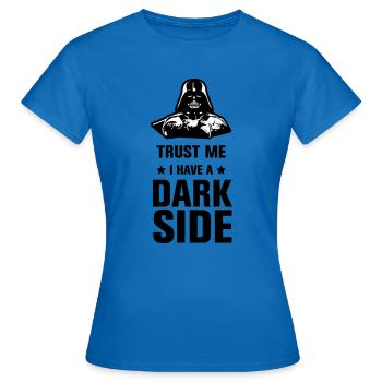 Côté sombre - T-shirt Femme - bleu royal - Devant - AI Model Female 172 dark (172cm)