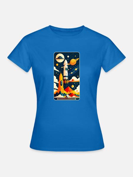 Space - Frauen T-Shirt - Royalblau