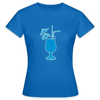Cocktail 2 - Frauen T-Shirt - Royalblau - Vorne - AI Model Female 172 dark (172cm)
