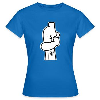 Deck top - Women's T-Shirt - royal blue - Front - AI Model Female 172 dark (172cm)