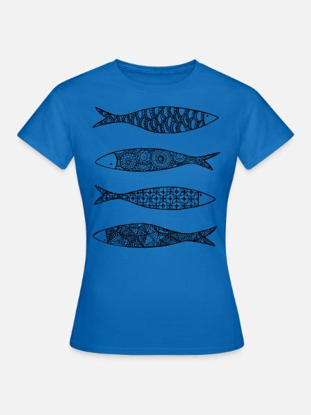 Sardinen - Frauen T-Shirt - Royalblau