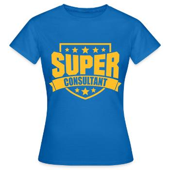 Super Consultant - Frauen T-Shirt - Royalblau - Vorne - AI Model Female 172 dark (172cm)