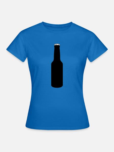 Bierflasche - Frauen T-Shirt - Royalblau