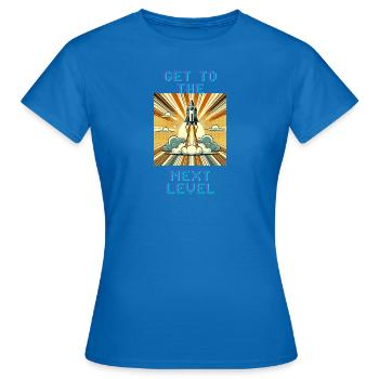 Passez au niveau supérieur - T-shirt Femme - bleu royal - Devant - AI Model Female 172 dark (172cm)