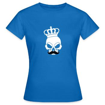 Skull with crown - Women's T-Shirt - royal blue - Front - AI Model Female 172 dark (172cm)