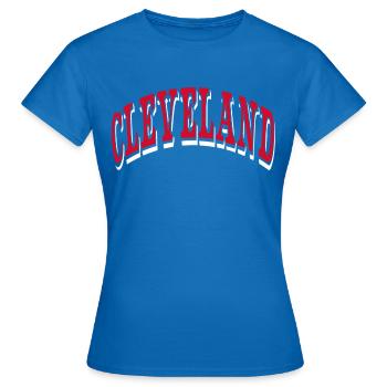 Cleveland - T-shirt Femme - bleu royal - Devant - AI Model Female 172 dark (172cm)