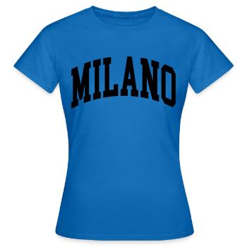 Mailand - Frauen T-Shirt - Royalblau - Vorne - AI Model Female 172 dark (172cm)