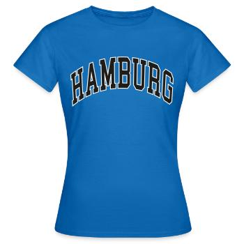 Hambourg - T-shirt Femme - bleu royal - Devant - AI Model Female 172 dark (172cm)