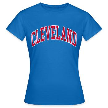 Cleveland - T-shirt Femme - bleu royal - Devant - AI Model Female 172 dark (172cm)