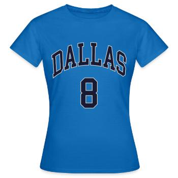 Dallas 8 - Frauen T-Shirt - Royalblau - Vorne - AI Model Female 172 dark (172cm)