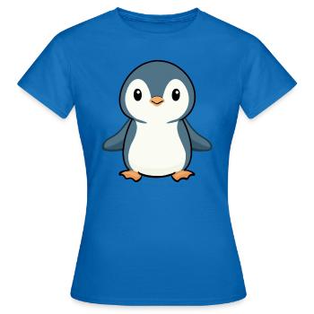 PINGOUIN OISEAU ANTARCTIQUE PÔLE SUD BÉBÉ GLACE DANDINEMENT - T-shirt Femme - bleu royal - Devant - AI Model Female 172 dark (172cm)