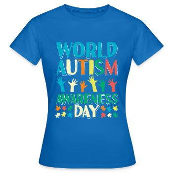 Journée mondiale de sensibilisation à l'autisme - T-shirt Femme - bleu royal - Devant - AI Model Female 172 dark (172cm)