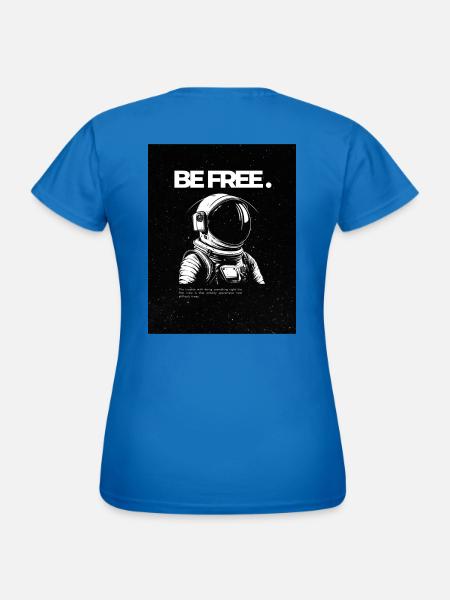 ÊTRE LIBRE. - T-shirt Femme - bleu royal