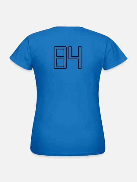 Numéro 84 (Style Université) - T-shirt Femme - bleu royal
