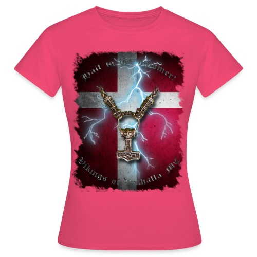 Hail to the hammer Dannebrog png - Dame-T-shirt