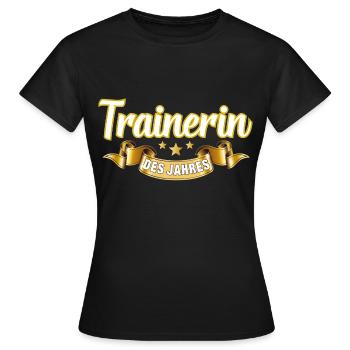 Trainerin des Jahres - Frauen T-Shirt - Schwarz - Vorne - AI Model Female 172 dark (172cm)