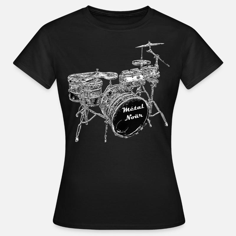 batterie - T-shirt Femme - noir
