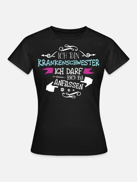 Krankenschwester Krankenhaus Notarzt Sanitäter - Frauen T-Shirt - Schwarz
