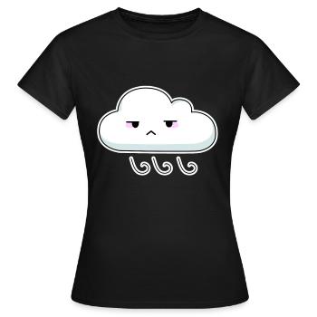 cloud - Women's T-Shirt - black - Front - AI Model Female 172 dark (172cm)