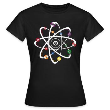 Billard, boules, billard, billard, billard - T-shirt Femme - noir - Devant - AI Model Female 172 dark (172cm)