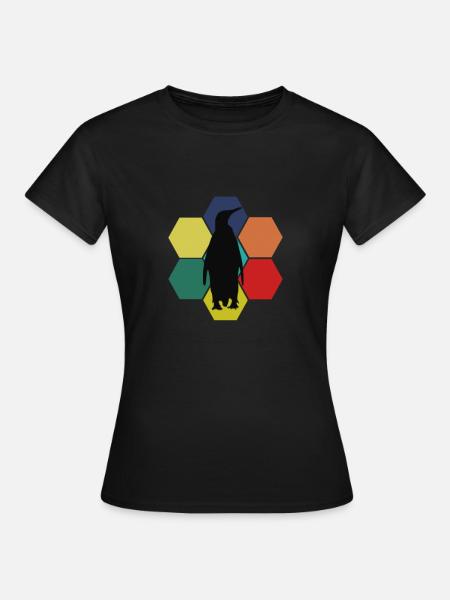 Pinguin Seevogel Südpol - Frauen T-Shirt - Schwarz